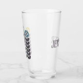 Abstrakte skandinavische Blume Glas (Links)