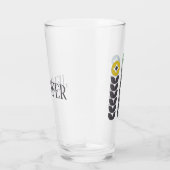 Abstrakte skandinavische Blume Glas (Rechts)