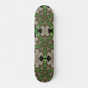 Abstrakte Skateboard aus Smaragdgrün
