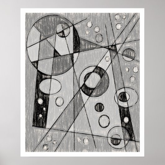 Abstrakte Sketch #747 Poster (Vorne)