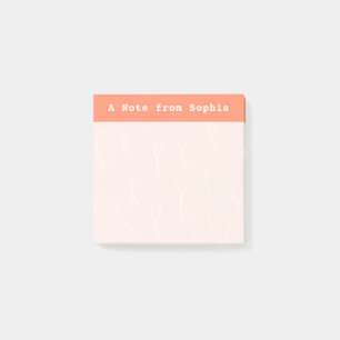 Abstrakte skizzenhafte Linien Personalisiert Lac Post-it Klebezettel
