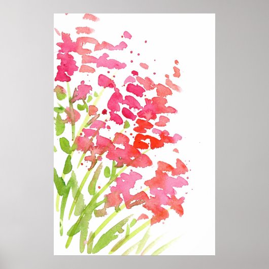 Abstrakte Snapdragons Poster (Vorne)