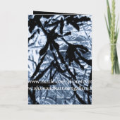 Abstrakte Snowy-Baum-Niederlassungs-Karte Karte (Rückseite)