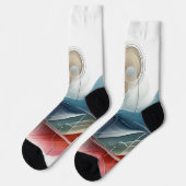 Abstrakte Socken - Modernes Design (Linkes Detail)