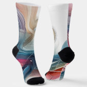 Abstrakte Socken - Modernes Design (Gewinkelt)
