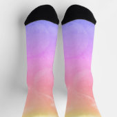 abstrakte Socken "Warm Sunrise" (Oben)