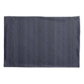 Abstrakte Soft Hues Deep Blue Subtile Strip Kissenbezug (Rückseite-Links)