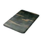 Abstrakte Soft Hues Deep Green & Gold Badematte (Schrägansicht)