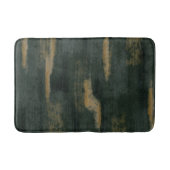 Abstrakte Soft Hues Deep Green & Gold Badematte (Vorderseite)