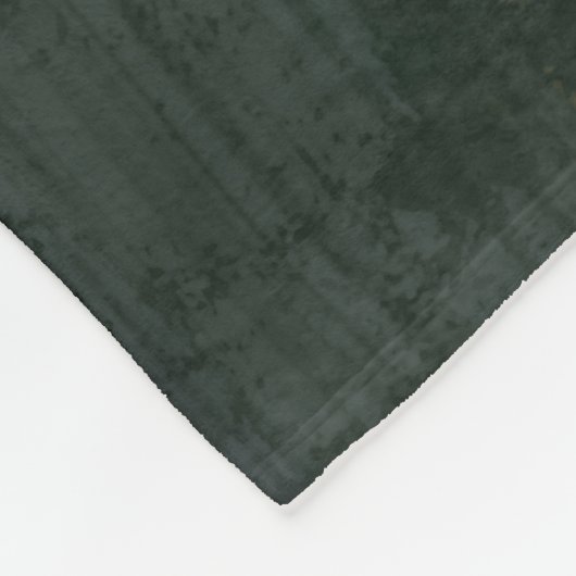 Abstrakte Soft Hues Deep Green & Gold Fleecedecke (Ecke)