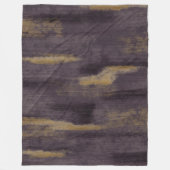 Abstrakte Soft Hues Deep Plum Fleecedecke (Vorderseite)
