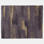 Abstrakte Soft Hues Deep Plum Fleecedecke (Vorderseite (Horizontal))