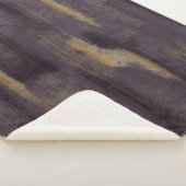 Abstrakte Soft Hues Deep Plum Sherpadecke (3/4)