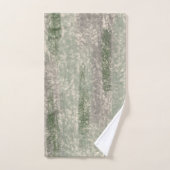 Abstrakte Soft Hues Grau Beige Moss & Stone Badhandtuch Set (Handtuch)