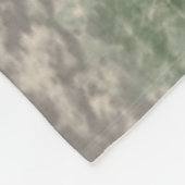 Abstrakte Soft Hues Grau Beige Moss & Stone Fleecedecke (Ecke)