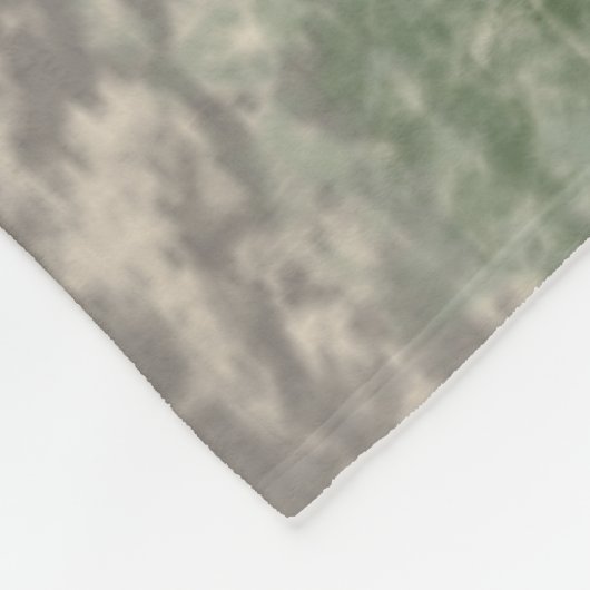 Abstrakte Soft Hues Grau Beige Moss & Stone Fleecedecke (Ecke)