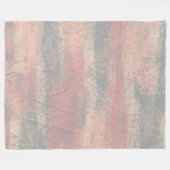 Abstrakte Soft Hues Grau Beige Pink Fleece Blanket (Vorderseite (Horizontal))