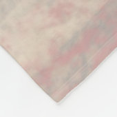 Abstrakte Soft Hues Grau Beige Pink Fleece Blanket (Ecke)