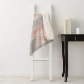 Abstrakte Soft Hues Grau Beige Pink Sherpadecke (Beispiel)