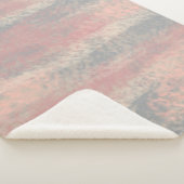 Abstrakte Soft Hues Grau Beige Pink Sherpadecke (3/4)