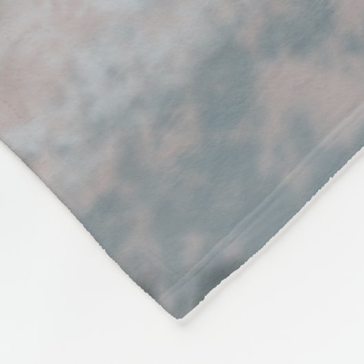 Abstrakte Soft Hues Grau Beige Steel Blue & Brown Fleecedecke (Ecke)