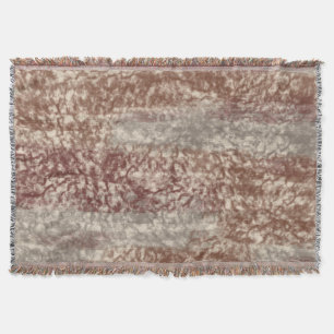 Abstrakte Soft Hues Grau Beige Wein & Schokolade Decke