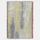 Abstrakte Soft Hues Graugelb Decke (Vorderseite Vertikal)