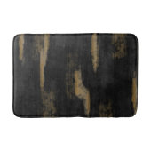 Abstrakte Soft Hues Tief Kohle & Gold Badematte (Vorderseite)