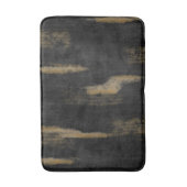 Abstrakte Soft Hues Tief Kohle & Gold Badematte (Vorderseite Vertikal)