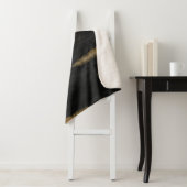 Abstrakte Soft Hues Tief Kohle & Gold Sherpadecke (Beispiel)