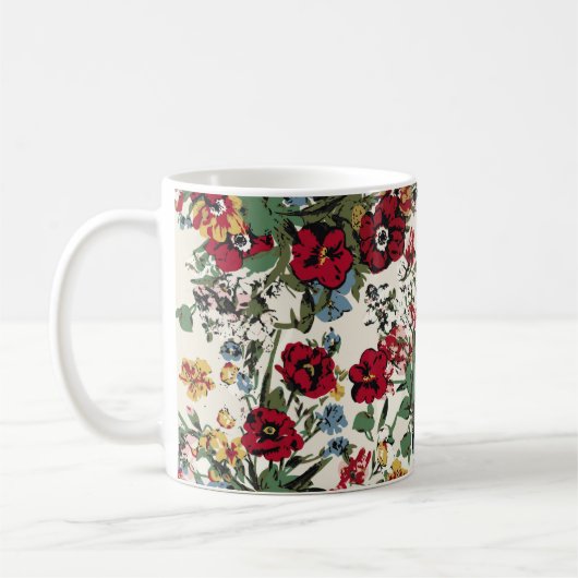 Abstrakte solide Blume, alles über Design Kaffeetasse (Links)