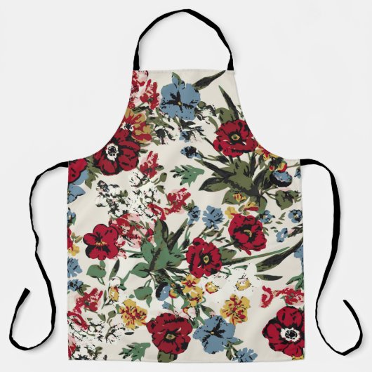 Abstrakte solide Blume, alles über Design Schürze (Vorderseite)