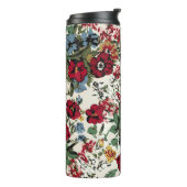 Abstrakte solide Blume, alles über Design Thermosbecher (Nach links gedreht)