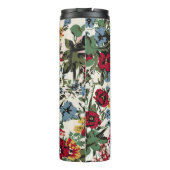 Abstrakte solide Blume, alles über Design Thermosbecher (Rückseite)