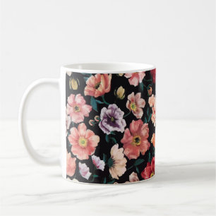abstrakte, solide Blume, vollständige Anordnung üb Kaffeetasse