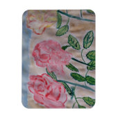 Abstrakte Sommer Rose Flexibles Foto Magnet (Vertikal)