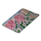 Abstrakte Sommer Rose Flexibles Foto Magnet (Linke Seite)