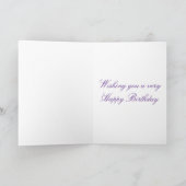 Abstrakte Sommer-Rose Geburtstag Karte (Innenseite)