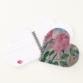 Abstrakte Sommer-Rose Herzbuch Notizblock (Innenseite)