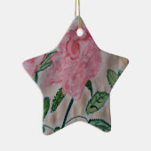 Abstrakte Sommer Rose Keramik Ornament (Rechts)
