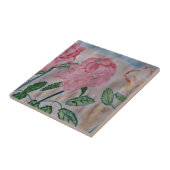 Abstrakte Sommer Rose Keramik Tile Fliese (Seite)