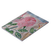 Abstrakte Sommer-Rose SpiralNotebook Notizblock (Linke Seite)