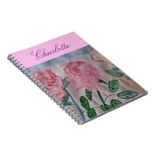 Abstrakte Sommer-Rose SpiralNotebook Notizblock (Rechte Seite)