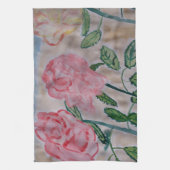 Abstrakte Sommer Rose Teetuch Geschirrtuch (Vertikal)