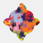 ABSTRAKTE SOMMERBLUME GESCHENKSCHACHTEL (Ungefaltet)