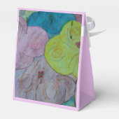 Abstrakte Sommerblumen-Geschenkbox Geschenkschachtel (Rückseite)