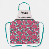 Abstrakte Sommerfrucht-Schürze Schürze (Vorderseite)