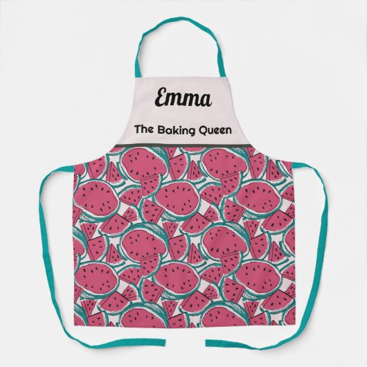 Abstrakte Sommerfrucht-Schürze Schürze (Vorderseite)