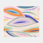 Abstrakte sommerliche künstlerische Illustrationsm Fleecedecke (Vorderseite (Horizontal))