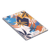 Abstrakte Sommerpalmenmuster Notizblock (Rechte Seite)